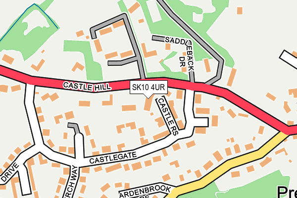 SK10 4UR map - OS OpenMap – Local (Ordnance Survey)