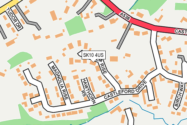 SK10 4US map - OS OpenMap – Local (Ordnance Survey)