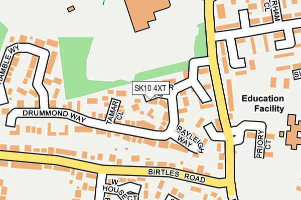 SK10 4XT map - OS OpenMap – Local (Ordnance Survey)