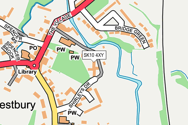 SK10 4XY map - OS OpenMap – Local (Ordnance Survey)