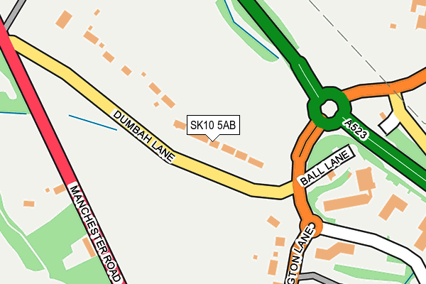 SK10 5AB map - OS OpenMap – Local (Ordnance Survey)