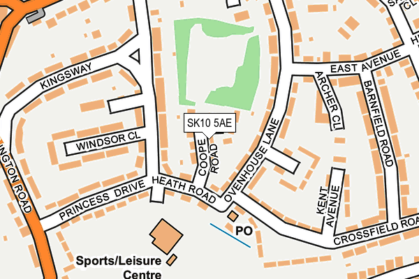SK10 5AE map - OS OpenMap – Local (Ordnance Survey)