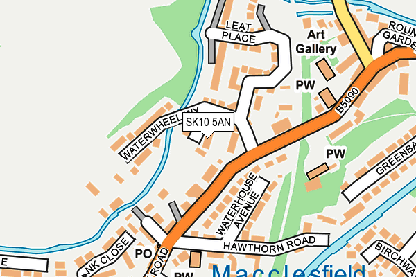 SK10 5AN map - OS OpenMap – Local (Ordnance Survey)