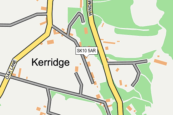 SK10 5AR map - OS OpenMap – Local (Ordnance Survey)