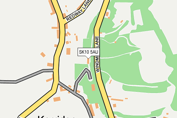 SK10 5AU map - OS OpenMap – Local (Ordnance Survey)