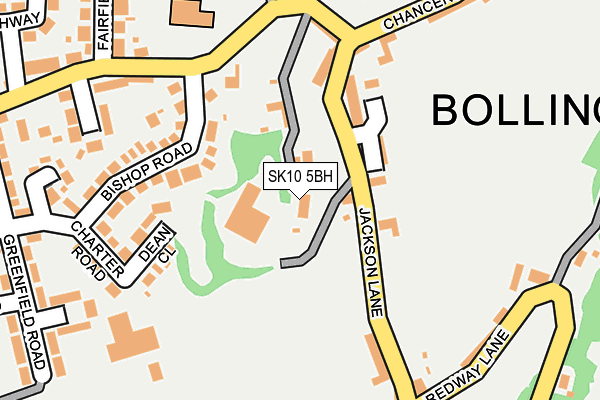 SK10 5BH map - OS OpenMap – Local (Ordnance Survey)