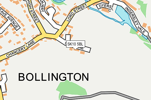 Map of BOLLINGTON SKYLINE LTD at local scale