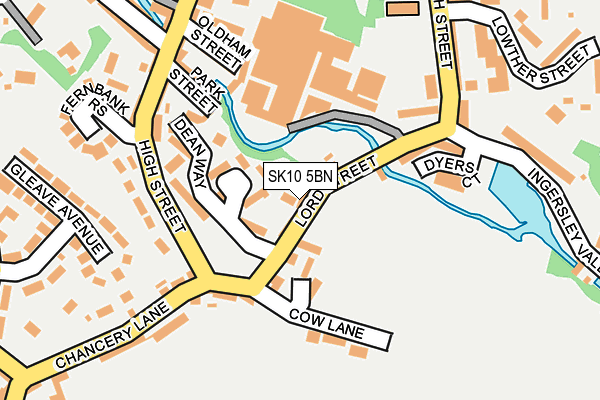 SK10 5BN map - OS OpenMap – Local (Ordnance Survey)