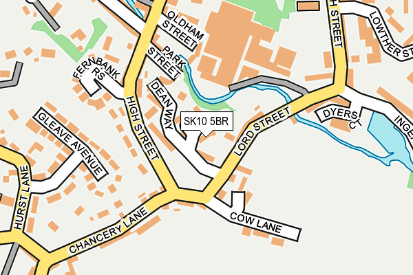 SK10 5BR map - OS OpenMap – Local (Ordnance Survey)