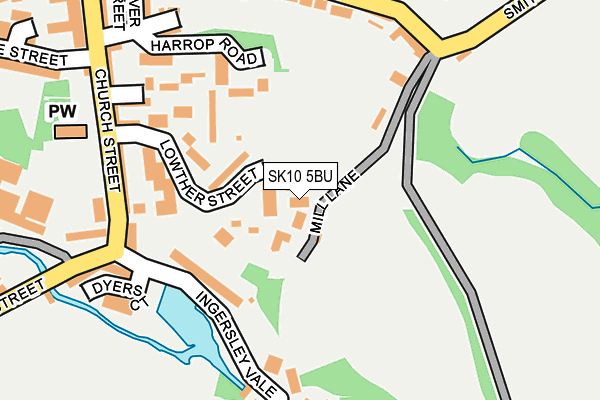 SK10 5BU map - OS OpenMap – Local (Ordnance Survey)