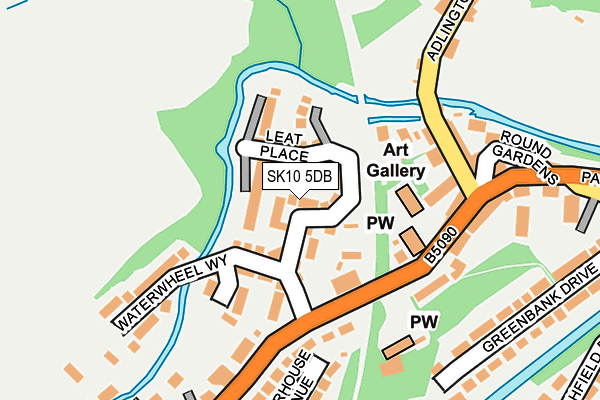 SK10 5DB map - OS OpenMap – Local (Ordnance Survey)