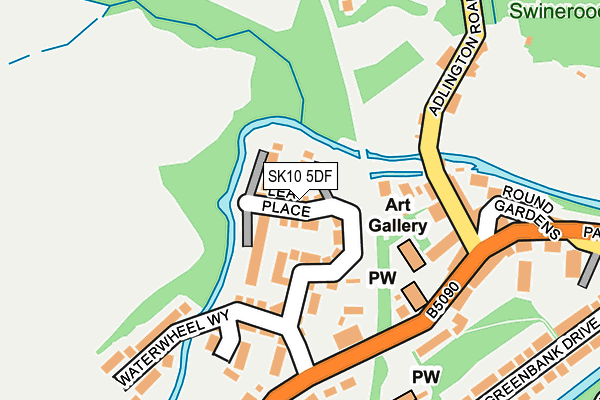 SK10 5DF map - OS OpenMap – Local (Ordnance Survey)