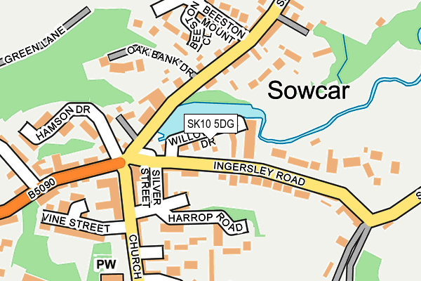 SK10 5DG map - OS OpenMap – Local (Ordnance Survey)
