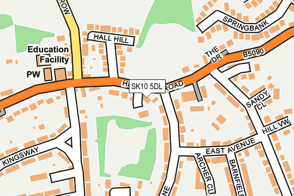 SK10 5DL map - OS OpenMap – Local (Ordnance Survey)