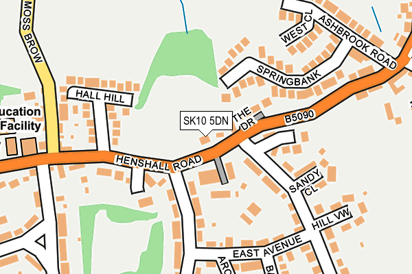 SK10 5DN map - OS OpenMap – Local (Ordnance Survey)