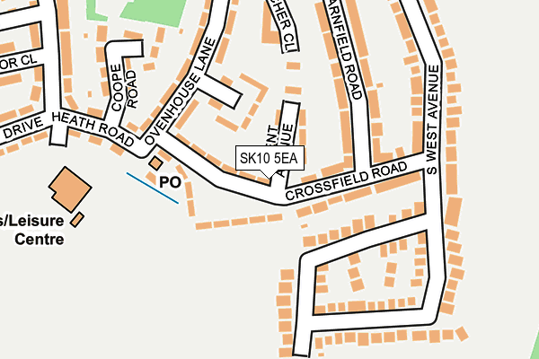 SK10 5EA map - OS OpenMap – Local (Ordnance Survey)