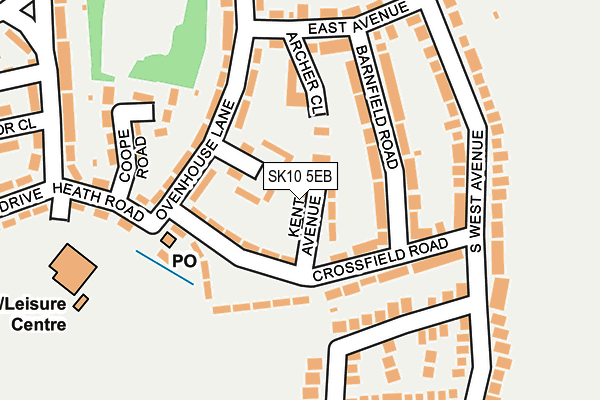 SK10 5EB map - OS OpenMap – Local (Ordnance Survey)