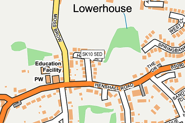 SK10 5ED map - OS OpenMap – Local (Ordnance Survey)