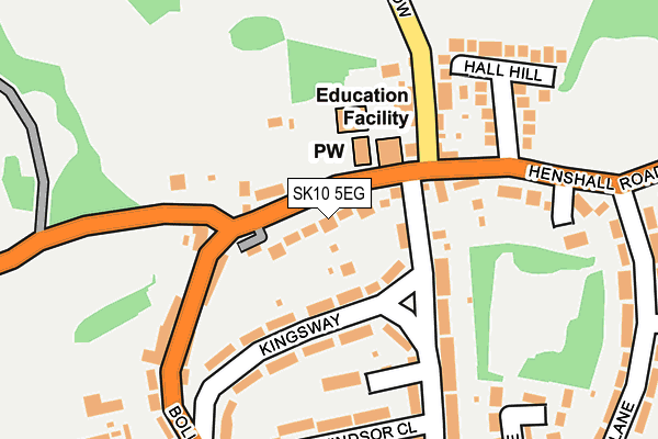 SK10 5EG map - OS OpenMap – Local (Ordnance Survey)