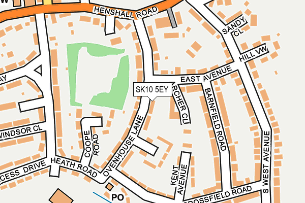 SK10 5EY map - OS OpenMap – Local (Ordnance Survey)