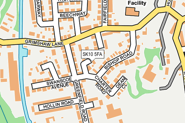 SK10 5FA map - OS OpenMap – Local (Ordnance Survey)