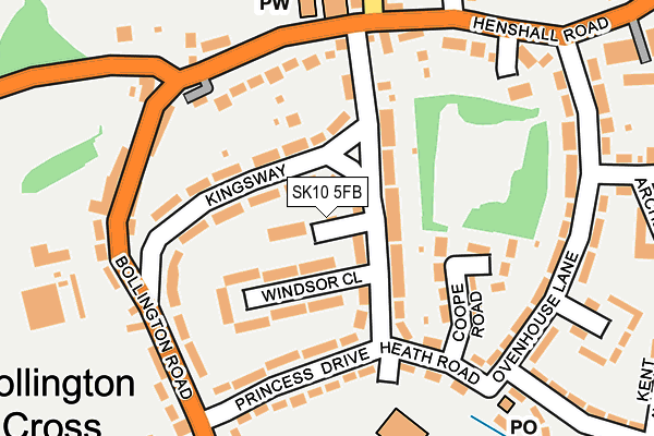 SK10 5FB map - OS OpenMap – Local (Ordnance Survey)