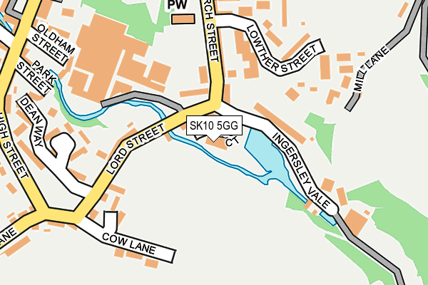 SK10 5GG map - OS OpenMap – Local (Ordnance Survey)