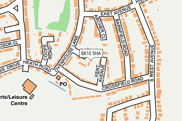 SK10 5HA map - OS OpenMap – Local (Ordnance Survey)