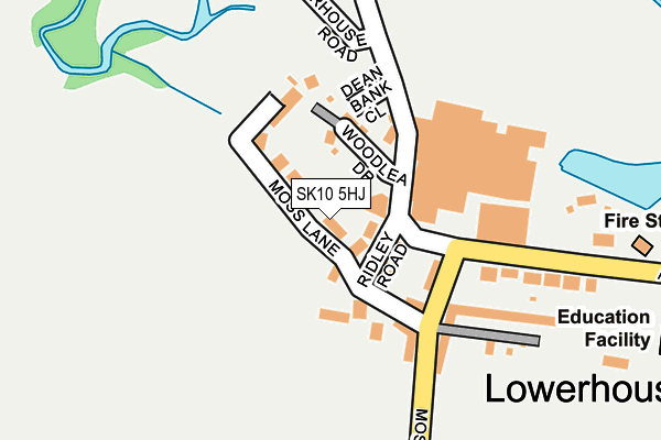 SK10 5HJ map - OS OpenMap – Local (Ordnance Survey)