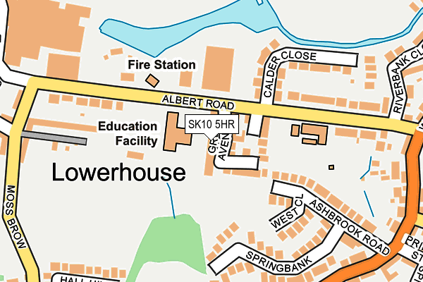 SK10 5HR map - OS OpenMap – Local (Ordnance Survey)