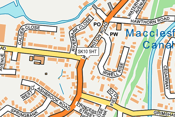 SK10 5HT map - OS OpenMap – Local (Ordnance Survey)