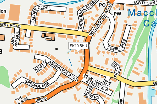 SK10 5HU map - OS OpenMap – Local (Ordnance Survey)