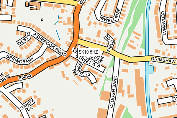 SK10 5HZ map - OS OpenMap – Local (Ordnance Survey)