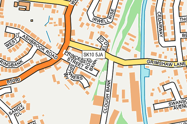 SK10 5JA map - OS OpenMap – Local (Ordnance Survey)