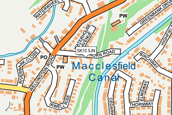 SK10 5JN map - OS OpenMap – Local (Ordnance Survey)