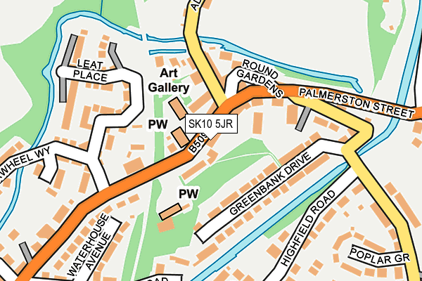 SK10 5JR map - OS OpenMap – Local (Ordnance Survey)