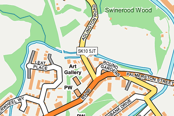 SK10 5JT map - OS OpenMap – Local (Ordnance Survey)