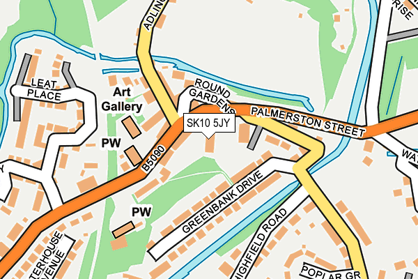 SK10 5JY map - OS OpenMap – Local (Ordnance Survey)