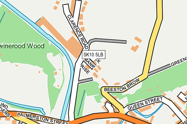 SK10 5LB map - OS OpenMap – Local (Ordnance Survey)