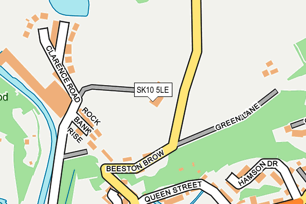 SK10 5LE map - OS OpenMap – Local (Ordnance Survey)