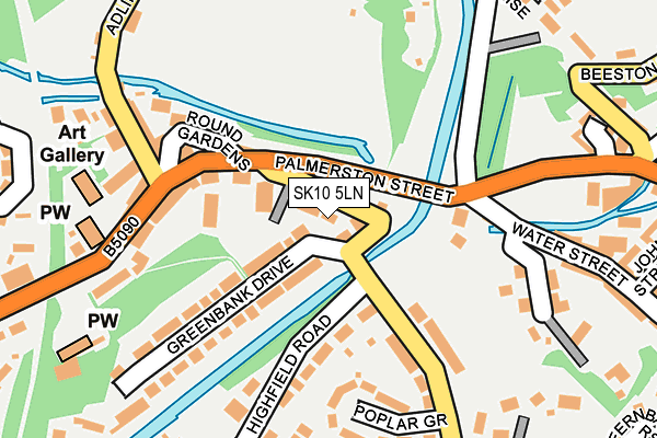 SK10 5LN map - OS OpenMap – Local (Ordnance Survey)