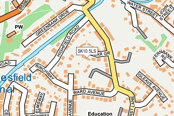 SK10 5LS map - OS OpenMap – Local (Ordnance Survey)