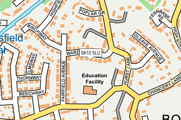 SK10 5LU map - OS OpenMap – Local (Ordnance Survey)