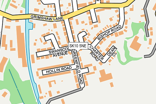 SK10 5NE map - OS OpenMap – Local (Ordnance Survey)