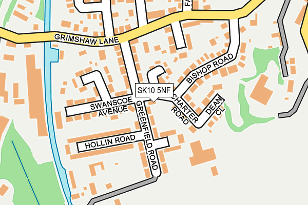 SK10 5NF map - OS OpenMap – Local (Ordnance Survey)