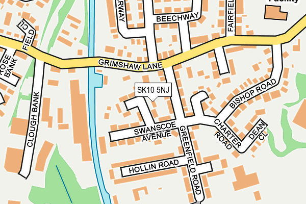 SK10 5NJ map - OS OpenMap – Local (Ordnance Survey)