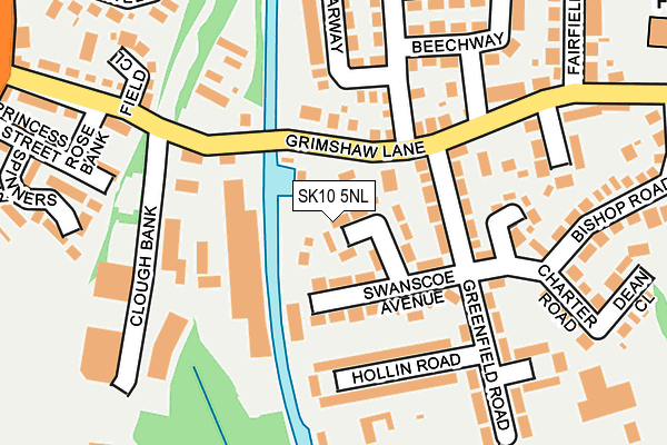 SK10 5NL map - OS OpenMap – Local (Ordnance Survey)