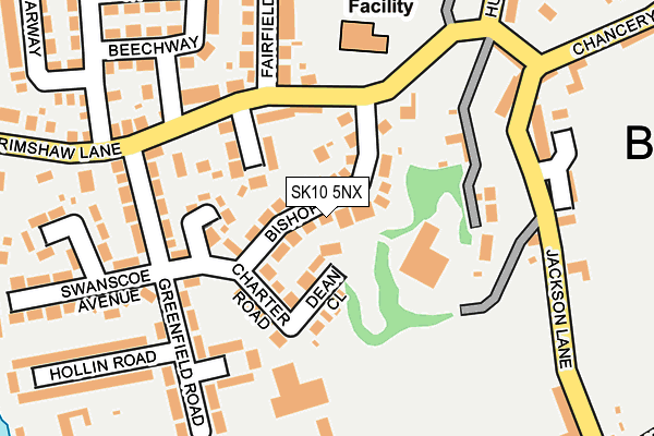 SK10 5NX map - OS OpenMap – Local (Ordnance Survey)