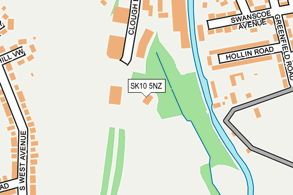 SK10 5NZ map - OS OpenMap – Local (Ordnance Survey)