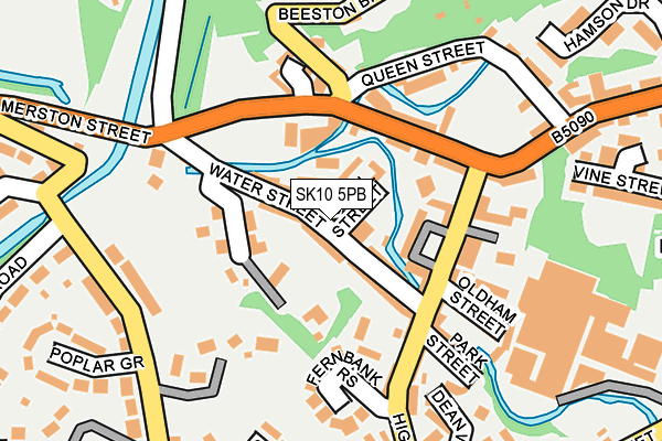 SK10 5PB map - OS OpenMap – Local (Ordnance Survey)